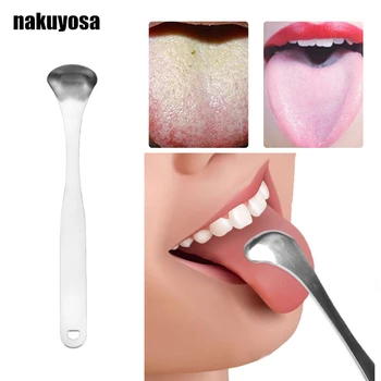 

High Quality stainless steel Tongue Scraper Tongue safety Coating Cleaner Remove Tongue Dirt Cleaning Brush remove bad breath