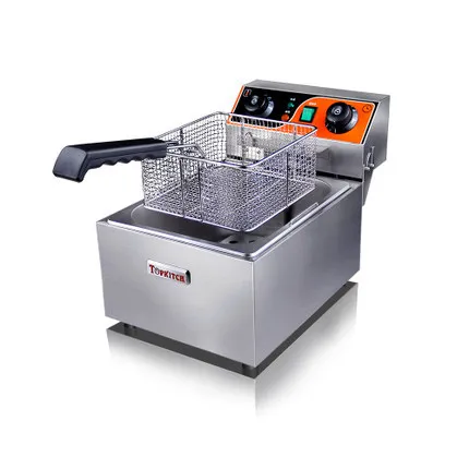 

Blast furnace timing electric fryer commercial frying machine TOPKITCH single cylinder fryer 10L thickening fries chicken
