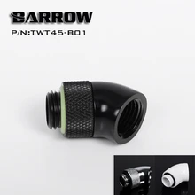 BARROW Gold Black Silver G1/4'' thread 45 degree Rotary Fitting Adapter Rotating 45 degrees water cooling Adaptors TWT45-B01 цена BARROW Gold Black Silver G1/4'' thread 45 degree Rotary Fitting Adapter Rotating 45 degrees water cooling Adaptors TWT45-B01 цены онлайн