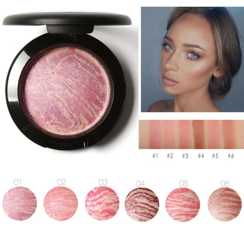 

Brand Make Up Blushes Face Bronzer Blush Powder Cosmetic Natural Base Makeup Highlighter Face Contour Blush