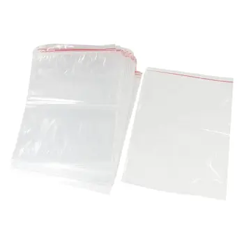 

100 Pcs 23x 33cm Clear Plastic Resealable Sealing Bag