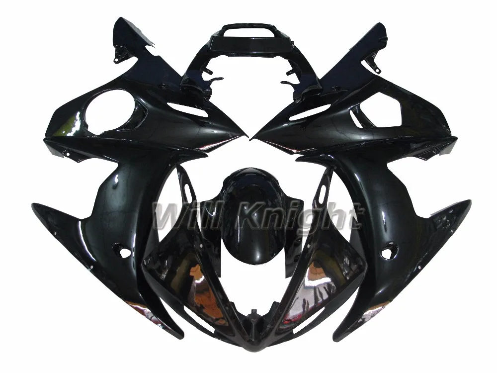 Injection Body Kit for Yahama YZF600 YZF R6 2005 Glossy Black Fairing Kitskit kitskit bodykit
