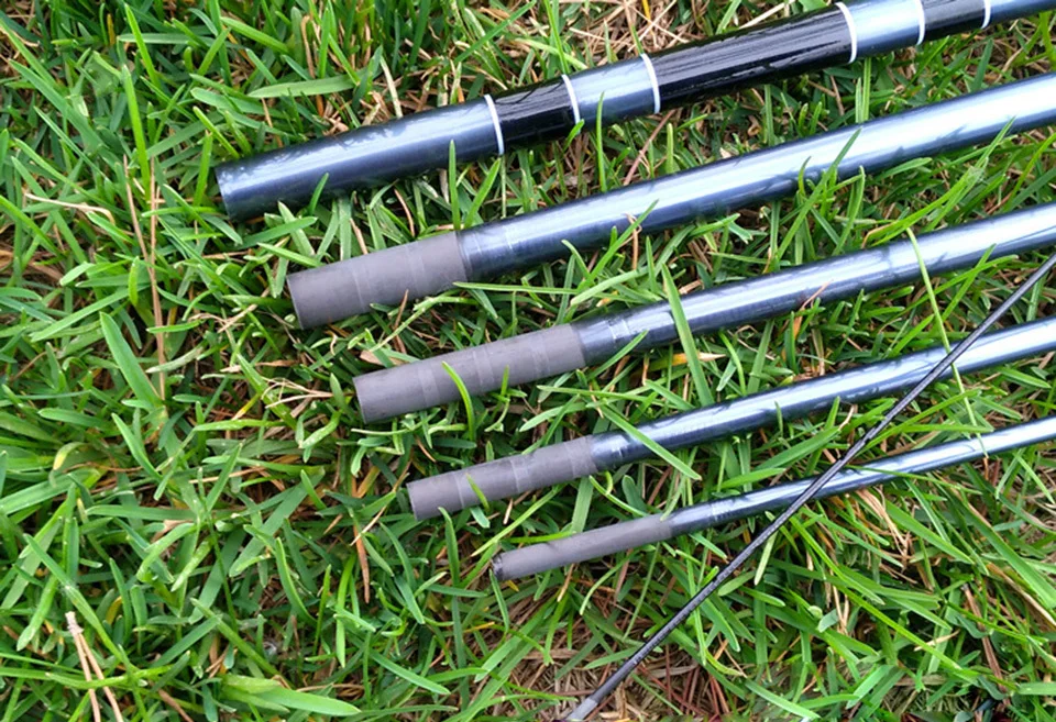 Telescópica de Fibra Recém Carbono Super Duro Ultra Leve Carpa Pesca Pólo Fluxo Fiação Haste Ganchos 16 Varas de pescar