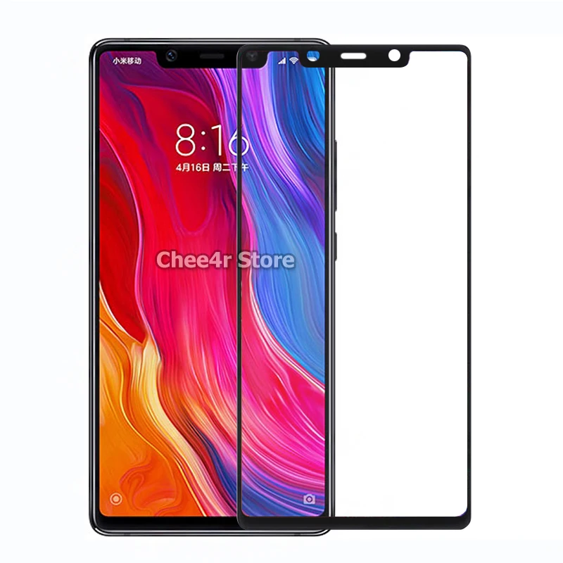 For Xiaomi Mi 8 SE Full Cover Tempered Gass Screen Protector 2.5D 9h Safety Protection Film on Mi8 S E 5.88 Inch Black White | Мобильные