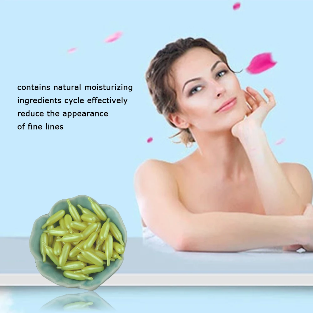 

ANIMATE Aloe Vera & Vitamin C Facial Oil Soft Cel Capsules Day Whitening Moisturizing Anti Wrinkle Massage