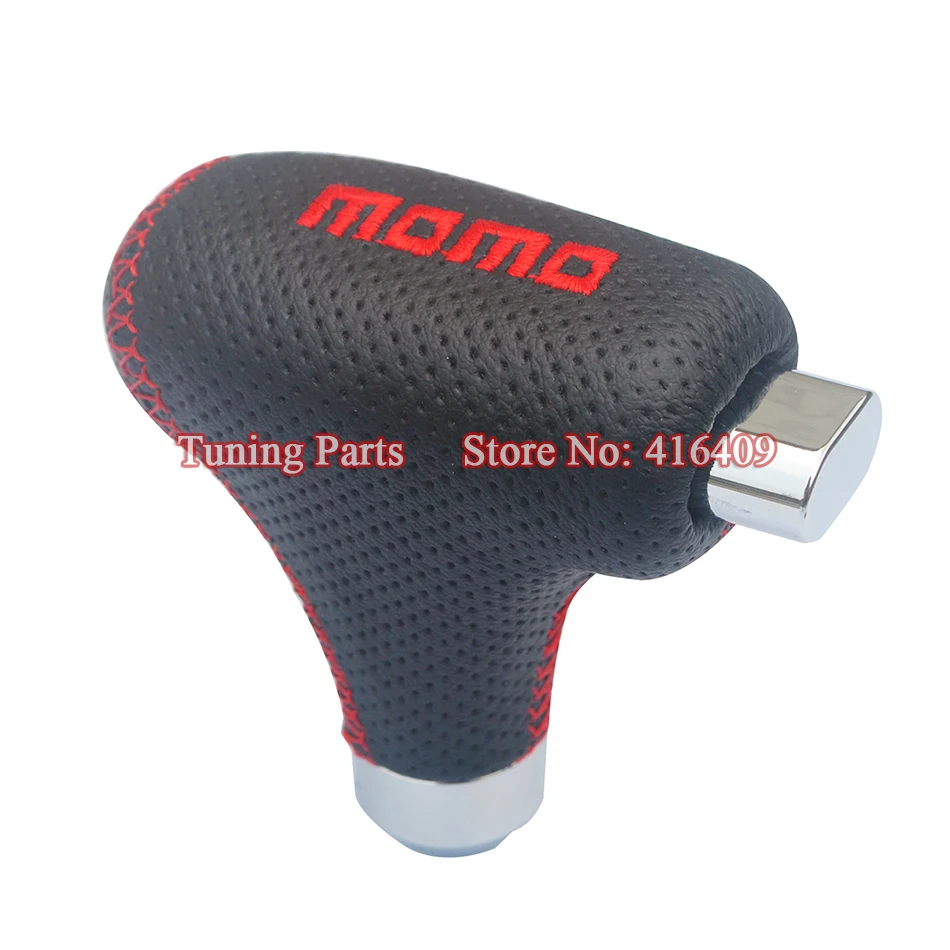 Real Leather MOMO Automatic Lever Shift Knob Universalin Gear Shift