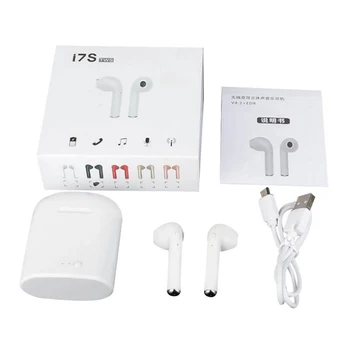 

Bag for i7s Tws Bluetooth Earphones Mini Wireless Earbuds Sport Handsfree Earphone Cordless Headset with Charging Box for xiaomi