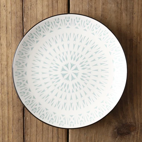 Ins японская креативная керамическая тарелка для завтрака кухонная утварь - Цвет: 17