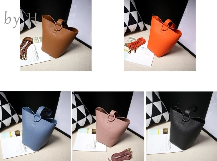 

by H women bag for 2019 high quality bucket bag ring clasp shoulder bag luxury designer handbag vacation vibes bosla school bag