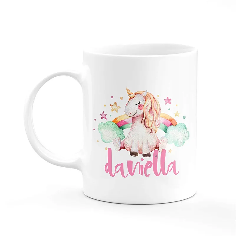PERSONALISED REASONS TO BE A UNICORN MUG CUP COASTER ANY NAME GIRLS FRIEND GIFT 