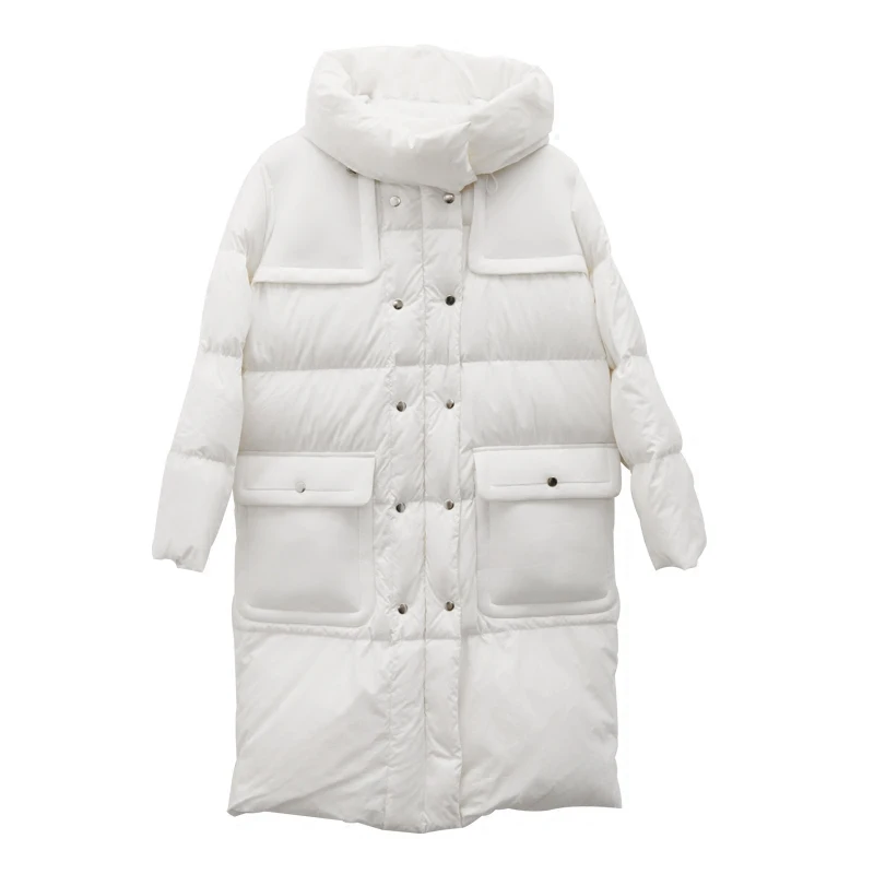 Originale Patchwork Épais blanc Blanc aigyptos Frais Survêtement 2016 Longs Canard bc Conception Chaud Duvet De Noir Hiver Femmes Manteaux 90 Vestes Lâche wI8zq4I