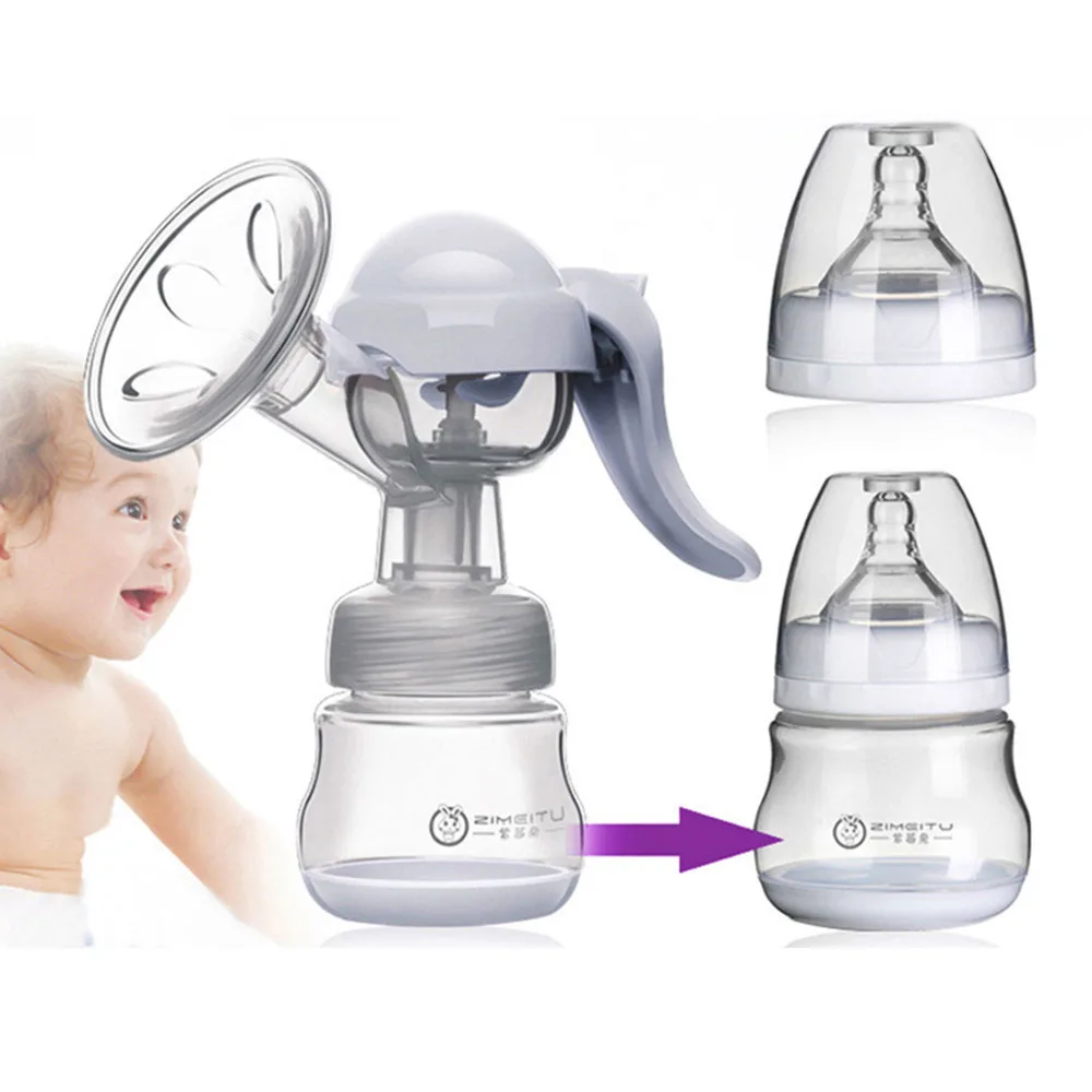 Manual Breast Pump BPA Free 150ML Breast Milk Pumps Baby Nipple Suction