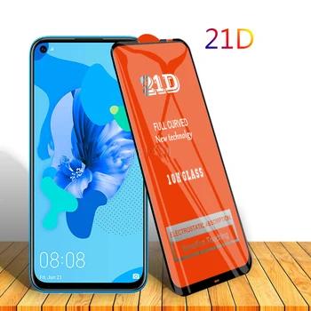 

100pcs Full Glue Tempered Glass 21D For Huawei P40 Lite E P30 Mate 30 20 Nova 7i Y7 Prime P Smart Guard Screen Protector Film