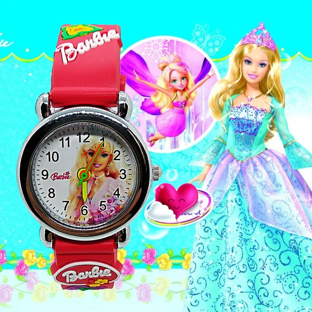 3D Cartoon Sexy Barbi Princess doll Children Watch for Kid Girls Boys Students C 3D Cartoon Sexy Barbi Princess doll Children Watch for Kid Girls Boys Students C