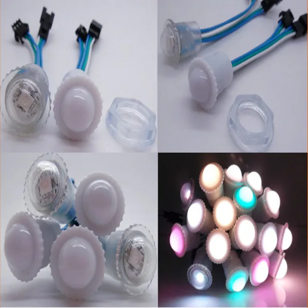 WARFORD 100pcs DC5V D16 100MM wire length 16mm diameter UCS1903/ws2811 1 led/pcs waterproof full color LED strip lights | Освещение