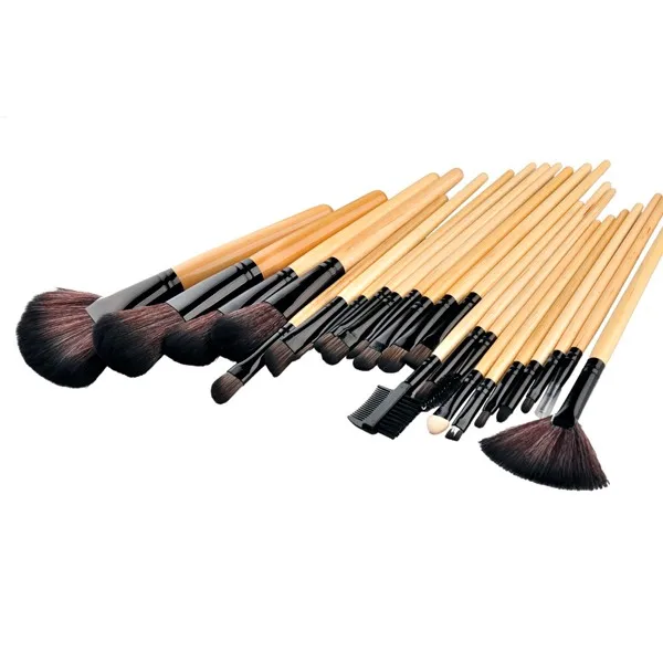 Кисти для макияжа Профессиональная мягкая косметики Make Up Brush Set черный основания кисти помада Красота Maquillaje 24 шт./компл