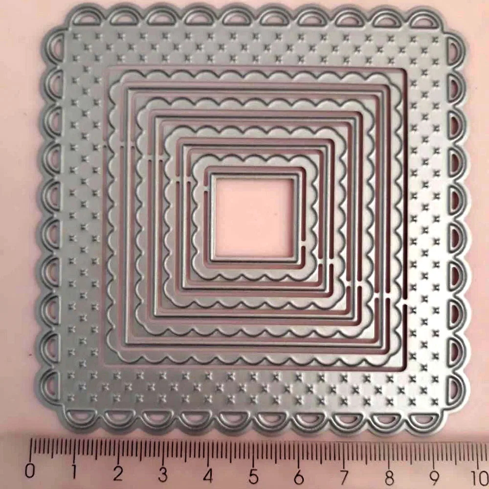 Nesting scalloped frame metal cutting Dies Scrapbooking Craft Die Cut