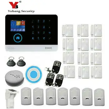 

YobangSecurity WIFI Gsm GPRS Wireless Home Alarm Security System With Wireless Siren Outdoor Waterproof Solar PIR Motion Sensor