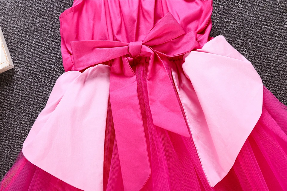 Летнее платье принцессы Ариэль для маленьких девочек; фиолетовое платье-пачка Рапунцель для малышей; Детские вечерние карнавальные костюмы принцессы на день рождения