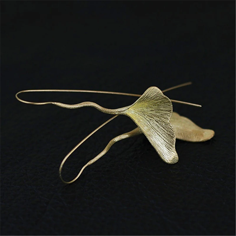 Женские винтажные серьги капельки Lotus Fun дизайнерские из настоящего серебра 925