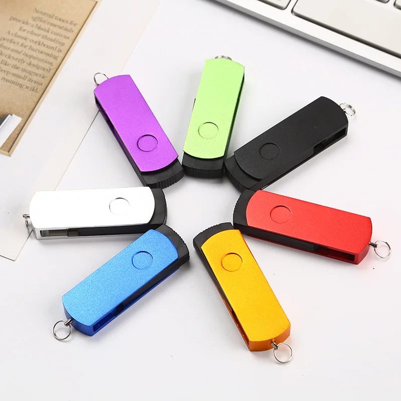 

Free Logo!(300pcs) 100PCS/LOT Rotate U DISK 1GB 2GB 4GB 8GB 16GB 32GB USB Flash Stick Pendrive U Disk USB2.0 Flash Drive
