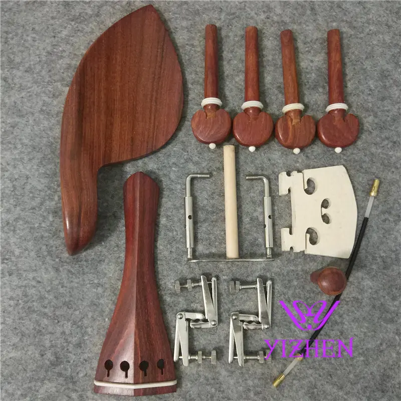 1 set high quality rosewood violin parts 4/4, violin accessoriesin