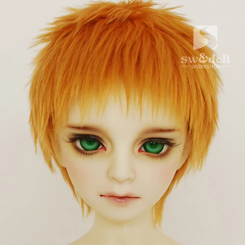 Новинка 1/12 3-4 дюйма 9-10 см 1/8 4-5 дюймов 12 см 14 см BJD желтый для AE PukiFee лати кукла Противоскользящий BJD парик куклы - Цвет: 21