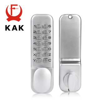 

KAK Zinc Alloy Keyless Combination Mechanical Digital Door Lock No Power Push Button Code Locks For Home Furniture Hardware