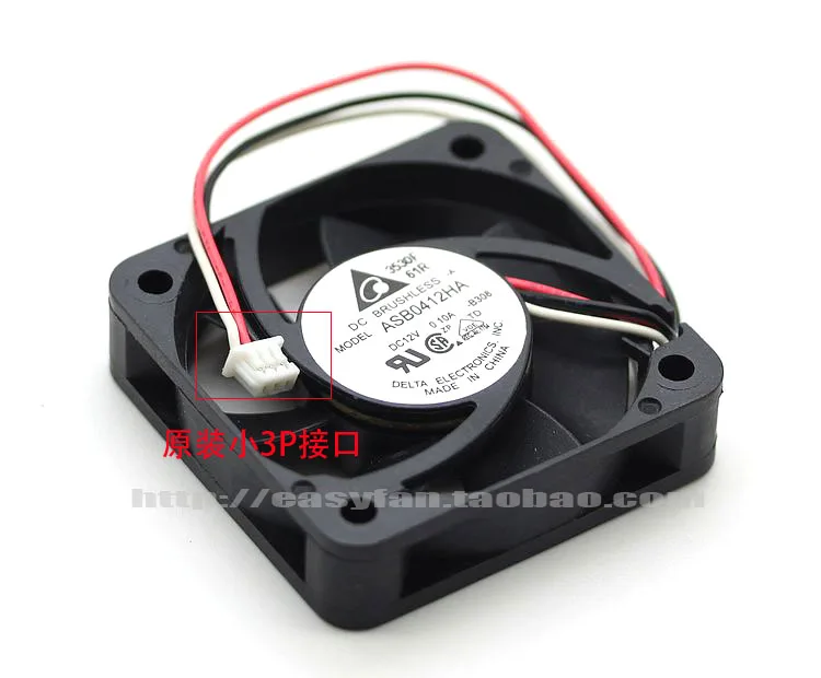 Вентилятор охлаждения сервера Detla Electronics ASB0412HA B308 DC 12 В 0.10A 40x40x10 мм|square fan|server fanfan