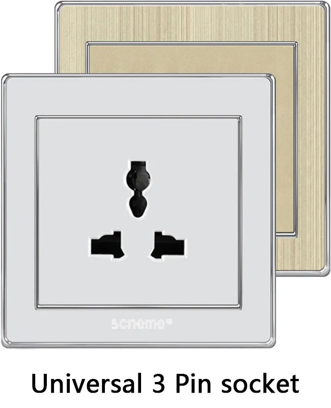 Universal 3pin socket