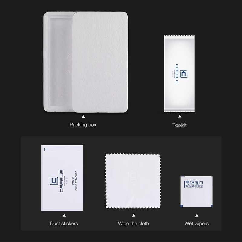 3D full cover glass film retail package