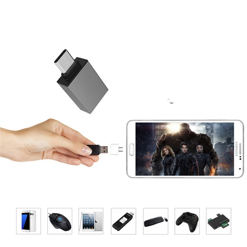 OTG type c usb адаптер micro 3 0 зарядка конвертер данных для Samsung Galaxy S8 s9 note 8 a5 one plus