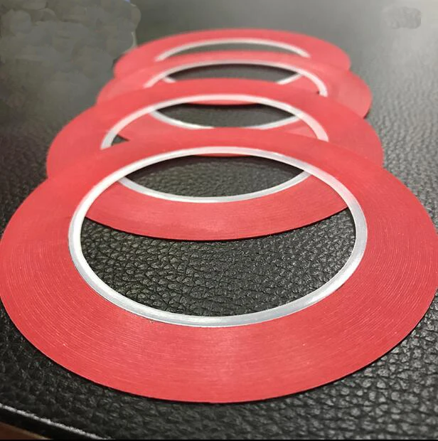 

10pcs/set Ultra-thin 0.5mm/1mm*33m wide mobile phone frame spray baking paint single-side red heat-resistant masking paper tape