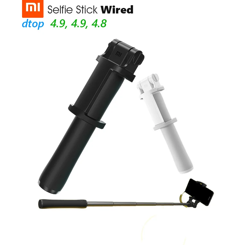 

Original Xiaomi Mi Wired Selfie Stick Plug and Play Comfortable Lightweight Foldable Compact Android 4.2.2+ IOS 5.0+