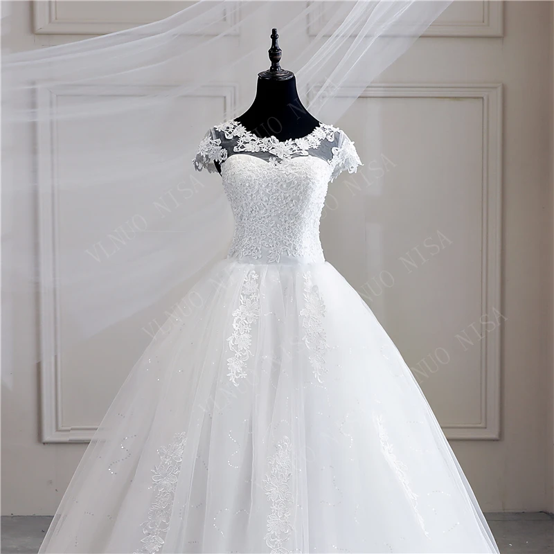 tea length wedding dress Robe De Mariee Grande Taille New Wedding Dress Lace appliques pearls Sweetheart Ball Gown Princess Plus Size Vintage Brides 25 affordable wedding dresses