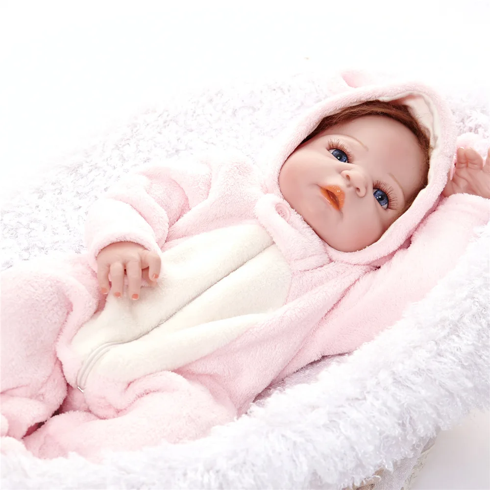 55 см полное Силиконовое боди Reborn Baby Doll игрушка Реалистичная новорожденная принцесса девочки младенец Кукла Малыш Brinquedos Bathe игрушки подарки