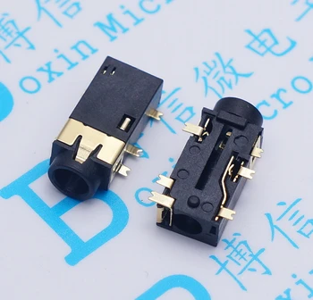 

Free shipping 100PCS 311 4.0 3.5 3 + 3 headphone jack SMT 6P headphones on four 6-pin SMD headphone jack