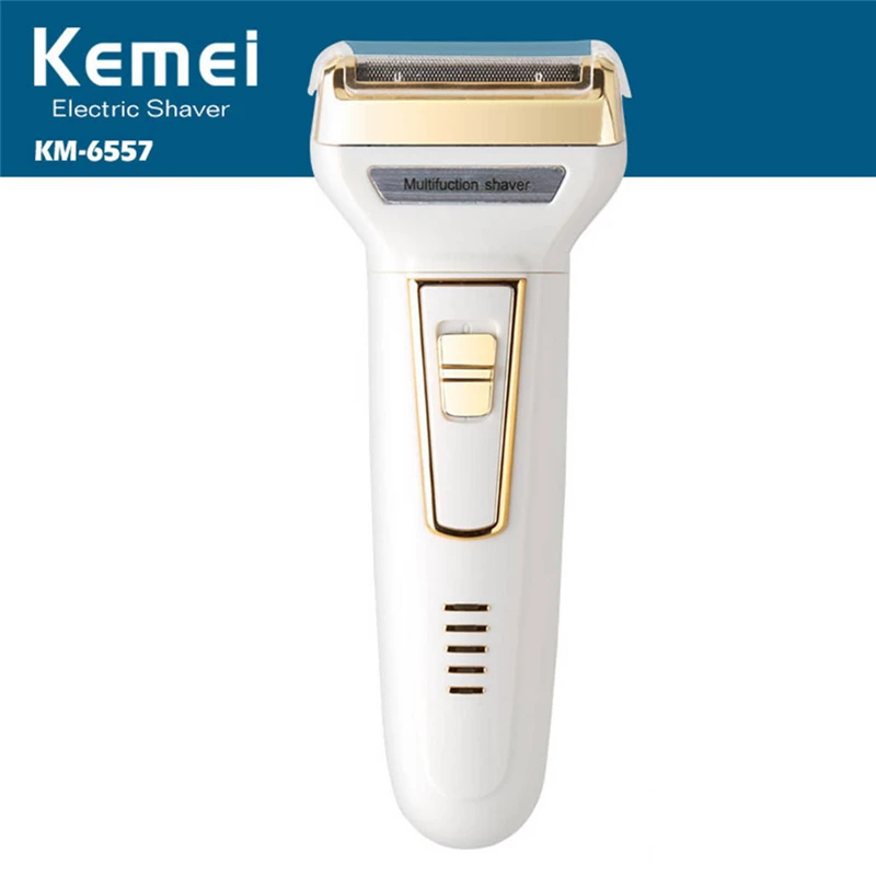 

Kemei Hot Sell AC110-240V Reciprocating Rechargeable Electric Shavers For Men EU PLUG Male Face Razor Shaving Machine KM-6557