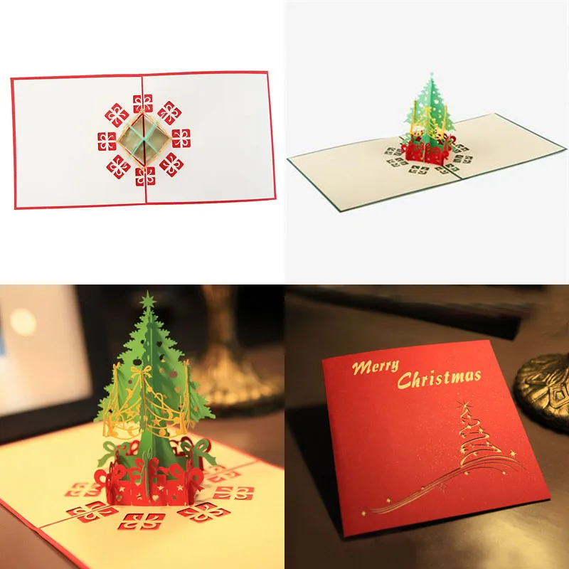 Us 088 33 Offfantastic 3d Pop Up Holiday Greeting Cards Christmas Tree Card Thanksgiving Postcard In Cards Invitations From Home Garden On