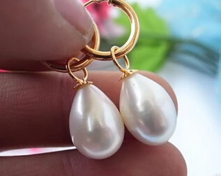 

hot sell new - free shipping 13377 WHITE DRIP FRESHWATER PEARL DANGLE EARRING
