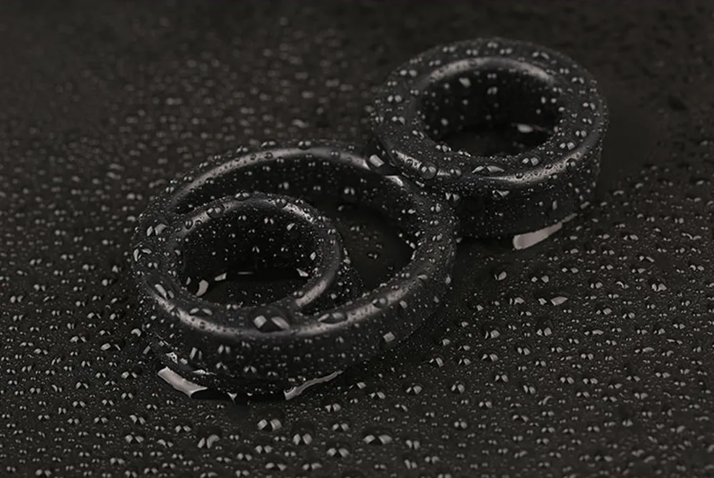 Male Silicone Penis Ring Lock Scrotal Bound Cockring Ejaculation Delay Scrotum Rings Reusable Adult Sex Toys for Couple Men (4)