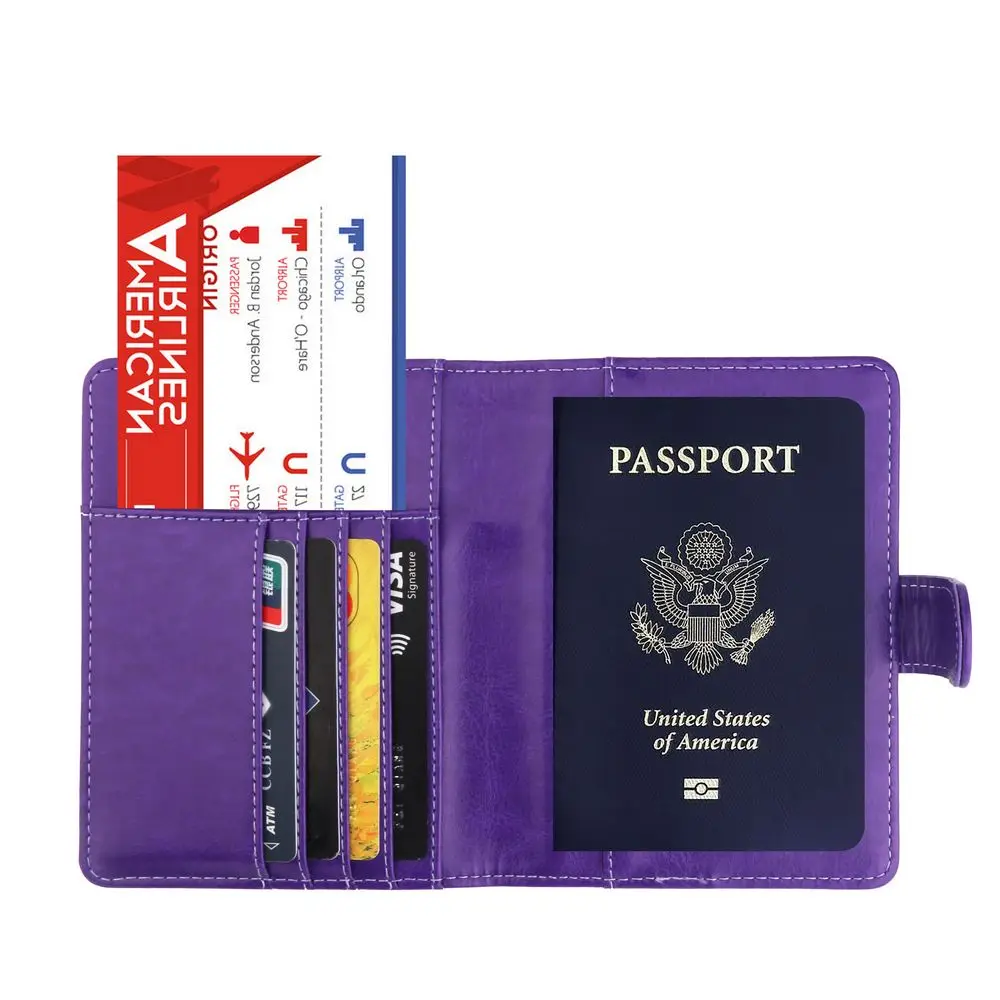 Estuche Para Pasaporte Con Tapa Rfid Estuche Para Pasaporte Con Tapa Rfid