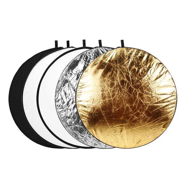 43" 5 in 1 Multi Collapsible Photo Studio Reflectors Board Panels 110cm