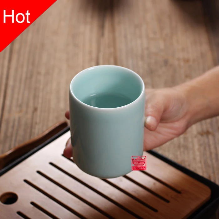 1PCS BIG SALE Six Colors Chinese Longquan Celadon Porcelain Kung Fu China Teacup SaucerTea Bowl