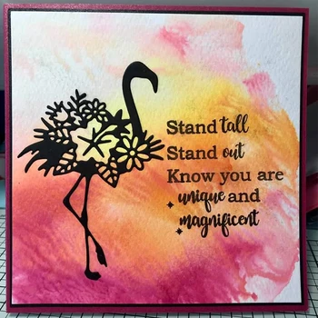 

Flower Silhouette Flamingo Metal Cutting Dies for DIY Scrapbooking Decorative Crafts Embossing Paper Cards Making New 2019 Dies