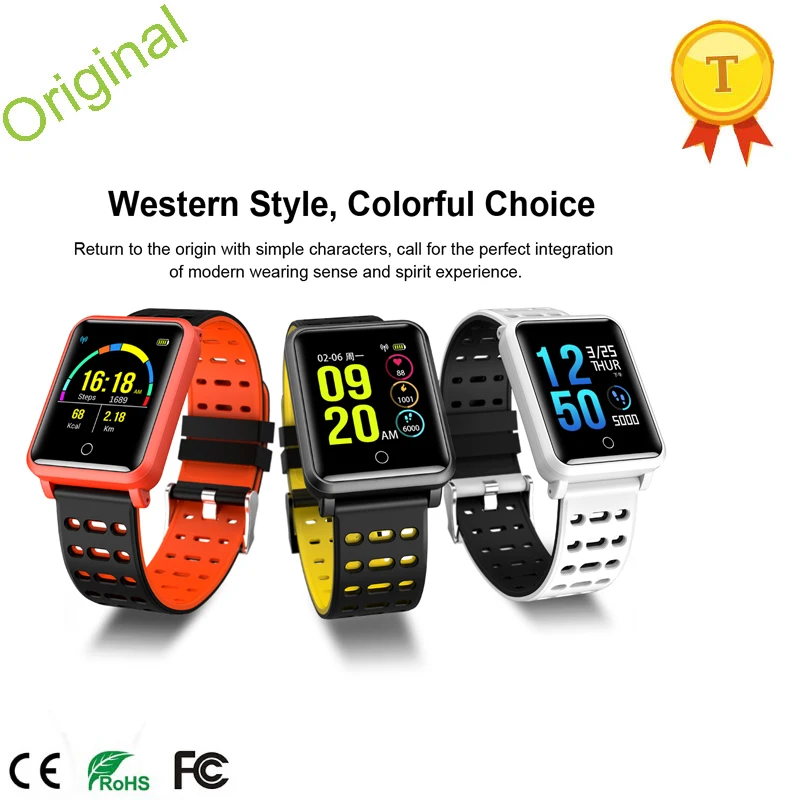 

Color Big Screen Smart Watch IP68 Waterproof Blood Pressure Heart Rate Monitor Fashion Bracelet Gift For Sprots lover