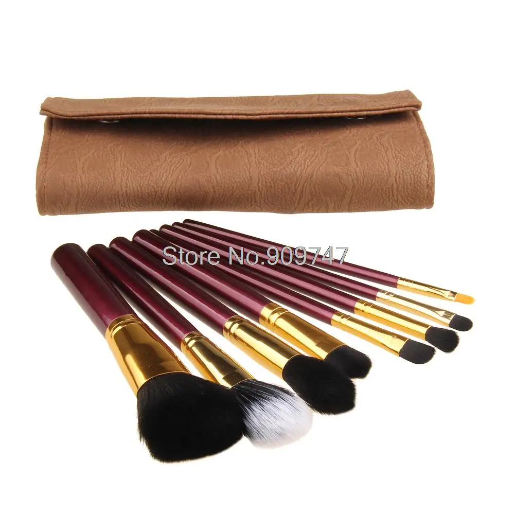 

New Arrival Professional 8 pcs Makeup Brush Set tools Make up Toiletry Foundation Blush Contour brush Kit with Bag