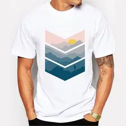 Для мужчин футболка Мода 2016 года альпинист Дизайн футболка для Для мужчин О-образным вырезом топы Мужской Camiseta Hombre