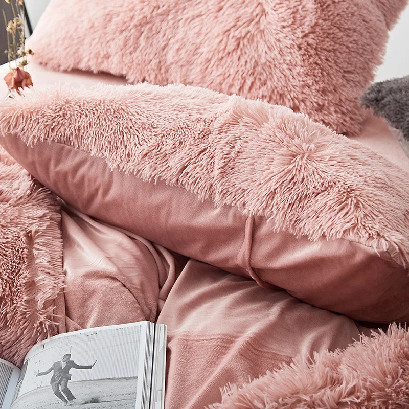 37 розовый белый флис зимние женские текстильные тапочки толстые норковая бархатная постельное белье, покрывало на кровать, застежки для простыни льняной чехол для подушки 4/6 шт