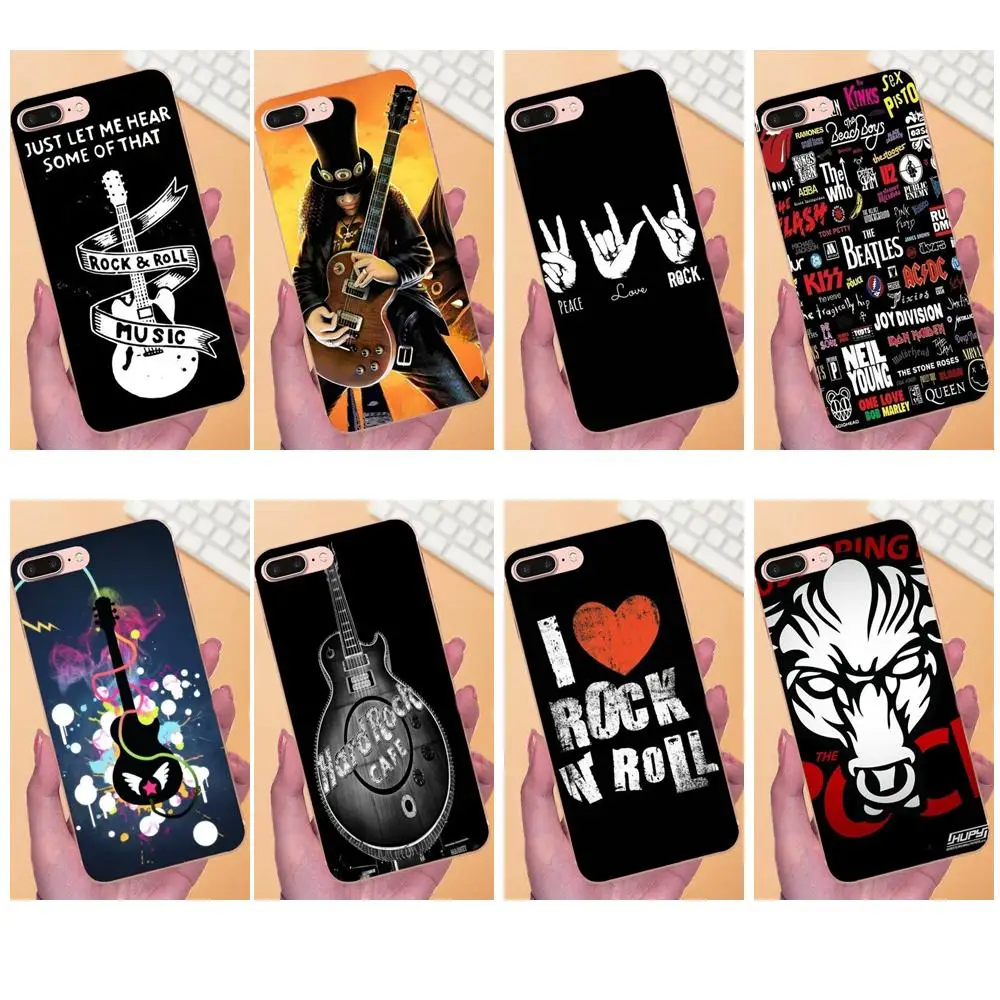 Мягкий ТПУ чехол для мобильного телефона Love Rock Roll Huawei Mate 7 8 9 10 20 P8 P9 P10 P20 P30 Lite Plus Pro